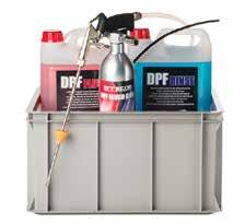 P.01 Echipament specific care funcționează cu aer comprimat, conceput special pentru curățirea filtrului de particule diesel (DPF).