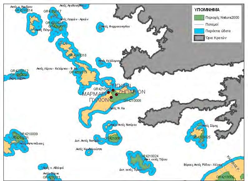 Τα απαιτούμενα έργα ΕΕΛ και δικτύου αποχέτευσης είναι χαμηλής ωριμότητας (Μέρος Γ Σύμβασης Παραδοτέο IV). Χάρτης 4.