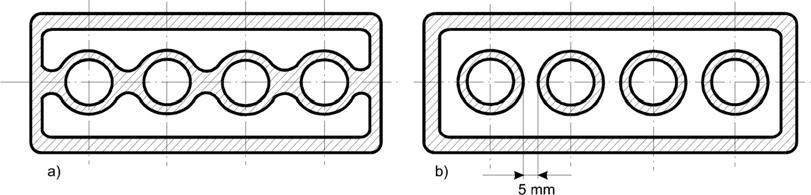 309. Fig. 309 Monoblloku i motorit. Këto konstruksione ekskluzivisht përdoren te motorët oto dhe motorët dizel te vogël dhe atë jo shumë shpesh për shkak te metave, qe janë përmend me herët.