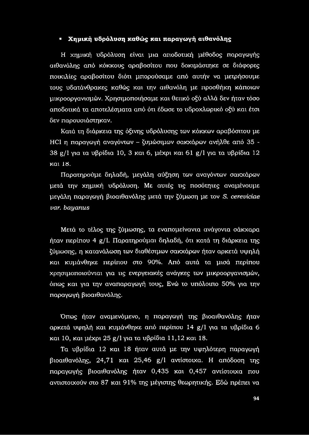 Χρησιμοποιήσαμε και θειικό οξύ αλλά δεν ήταν τόσο αποδοτικά τα αποτελέσματα από ότι έδωσε το υδροχλωρικό οξύ και έτσι δεν παρουσιάστηκαν.