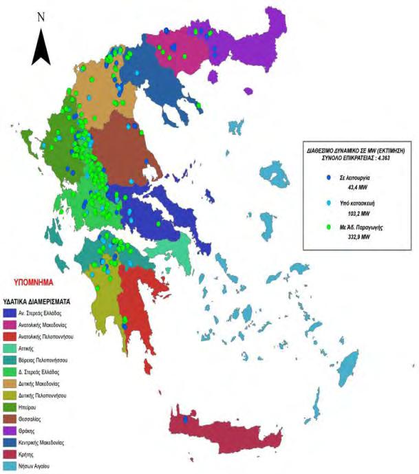 Αναπτυξιακή Φυσιογνωμία της ΠΕ Ιωαννίνων Εικόνα 3: Υδροδυναμικό Εικόνα 4: