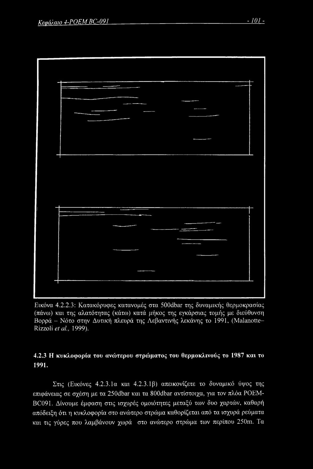 Λεβαντινής λεκάνης το 1991, (Malanotte- Rizzoli et al, 1999). 4.2,3 