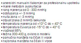 Slika 5. Aneroidni tlakomjer. U prosjeku mjeri niže vrijednosti od živinih tlakomjera. Moraju se baždariti najmanje jednom u 6 mjeseci. Slika preuzeta s web stranice: www.salvus.