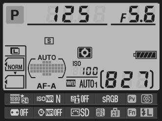 d9: Information Display (Οθόνη πληροφοριών) Κουμπί G A μενού προσαρμοσμένων ρυθμίσεων Στην προεπιλεγμένη ρύθμιση Auto (Αυτόματο) (AUTO), το χρώμα των γραμμάτων στην οθόνη πληροφοριών (0 10)