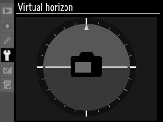 Virtual Horizon (Εικονικός ορίζοντας) Κουμπί G B Μενού ρυθμίσεων Εμφανίζεται ένας εικονικός ορίζοντας σύμφωνα με τις πληροφορίες του αισθητήρα κλίσης της μηχανής.