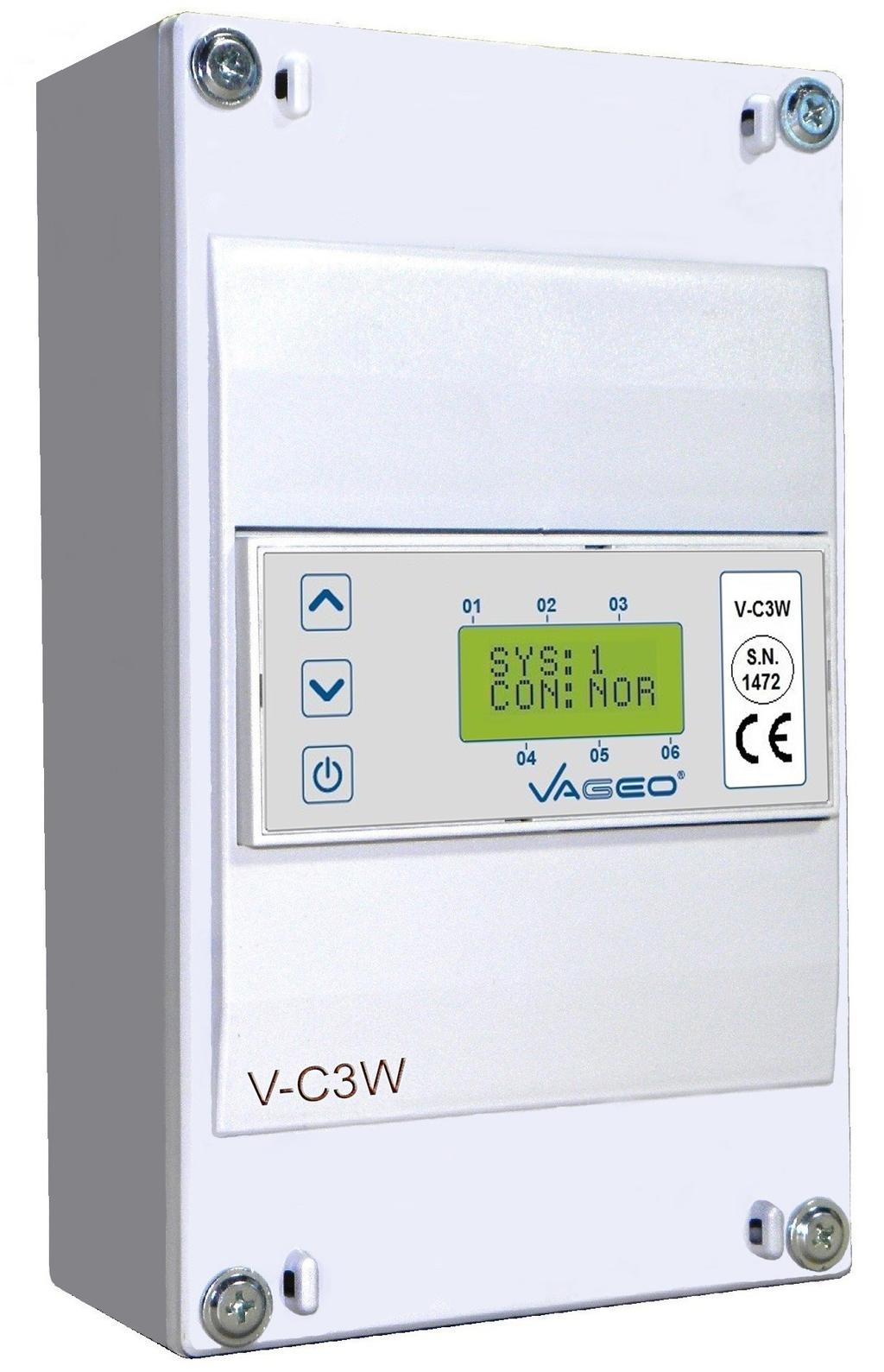 V-C3W Εγχειρίδιο χρήσης (01VC3W-2013) Ελεγκτής Τρίοδης & Τετράοδης Βάνας ανάμειξης Προοδευτικής λειτουργίας Σελ. 2 Οδηγίες ασφαλείας - Τοποθέτηση Τεχνικά Χαρακτηριστικά Σελ.