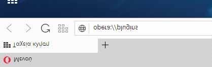 Βήμα 1ο: Εκτελούμε το Opera και κάνουμε κλικ στην γραμμή