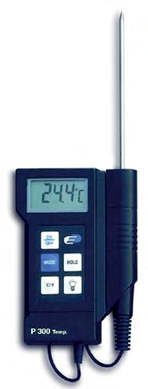 (ΗΑCCP, προστασία IP65) Εύρος θερμοκρασίας: -40 C/+200 C Ακρίβεια ένδειξης: ±1 C Αισθητήριο: Βελόνα 11cm με καλώδιο 60cm Διαστάσεις: 95x60x18mm Μπαταρία: 2x1.5V ΑΑΑ Digital stick thermometer 30.