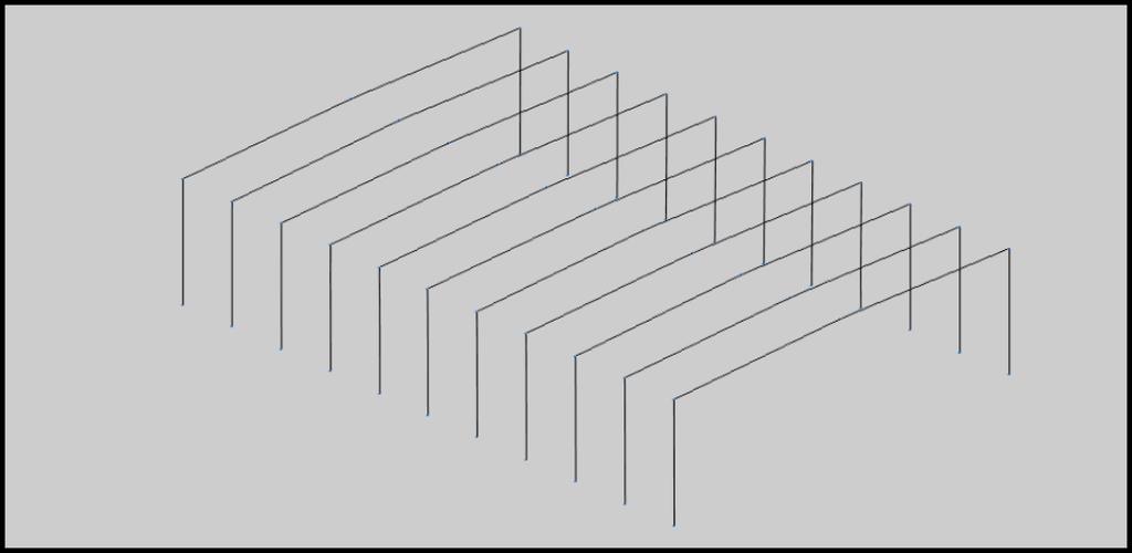 DSEÑO Y CÁLCULO DE LA ESTRUCTURA DE UN HANGAR PAR AVONES Por otra parte el programa tiene en cuenta los datos de las correas, aunque no aparezcan dibujadas en la geometría.