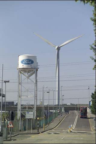 Ford Clean Diesel Factory, Dagenham, Λονδίνο Με οπτική επαφή από το London Eye σε