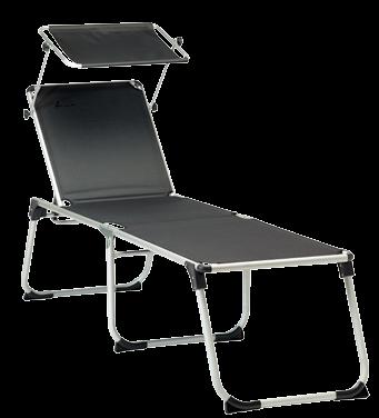 Έπιπλα Πτυσσόμενες Καρέκλες Ξαπλώστρες Καρέκλα Grande Από αλουμίνιο, στιβαρή κατασκευή με αντοχή