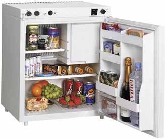 Ψυγεία Ψύξη Ψυγείο τριών ενεργειών RF 60 Ιδανικό για την σκηνή, το εξοχικό, το γραφείο ή ακόμη και την βεράντα! Μπορεί να λειτουργήσει με υγραέριο, 12 V και 230 V.