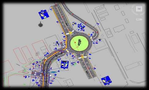 roads, 1 interchange, 4 fully scaled