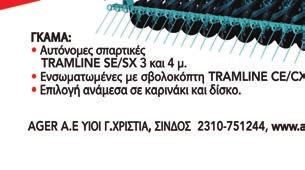 και 16 τόνοι/εκτ. σε 16,8 τόνοι/εκτ. ξηρή ύλη) 6 χλστ. 154,3 τόνοι/ώρα 0,50 λίτρα/τόνο 51,1 τόνοι/ώρα 1,50 λίτρα/τόνο 3,13 εκτ./ώρα 24,4 λίτρα/ώρα 10 χλστ.