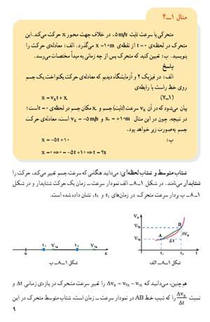 تمرین پیشنهادی مکان ذره ای که در راستای محور x حرکت می کند برحسب cm با x = 9/75 + 1/50 t 3 داده شده است که در آن t برحسب ثانیه است. مطلوب است محاسبه : الف( سرعت متوسط درحین بازه زمانی t = s تا.