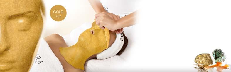 GOLD MASK 2080 Μάσκα προσώπου, με σύστημα Peel-Off. Αναζωογόνησης, σύσφιξη Μια μάσκα προσώπου που αποτελείται από χρυσό σε χρυσόσκονη 24 καρατίων, μέταλλα και ΦΥΚΙΑ Δράση: Αναζωογόνησης, σύσφιξης.