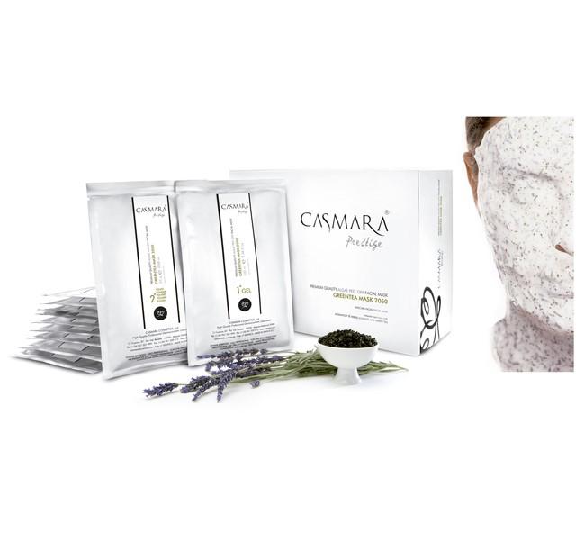 GREEN-TEA MASK 2050 ΜΑΣΚΑ από πράσινο τσάι 2050 Μάσκα περιποίησης προσώπου από φύκια. Τονωτική και ANTI-STRESS. Μάσκα εμπλουτισμένη με πράσινο τσάι και λάβα.