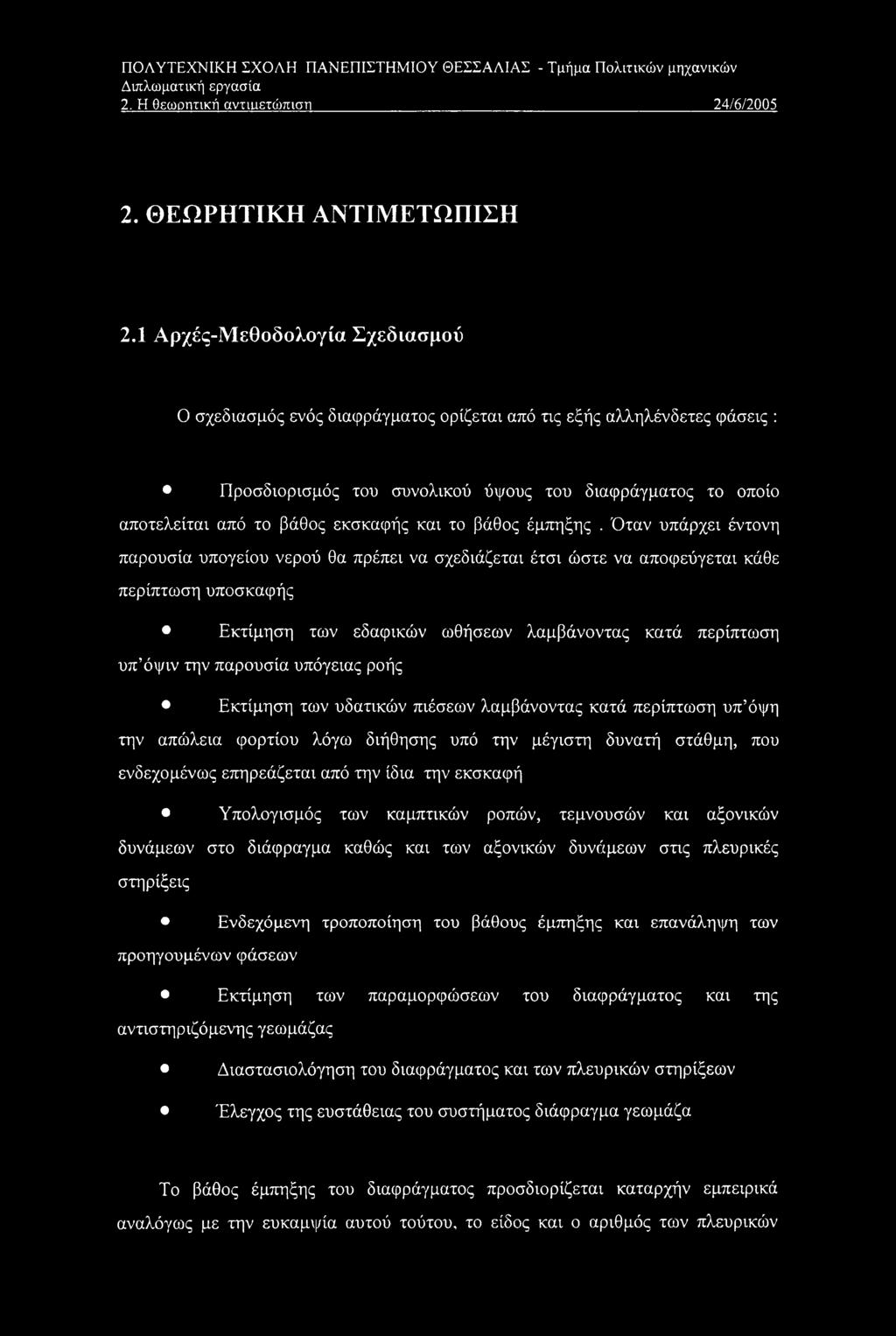 και το βάθος έμπηξης.