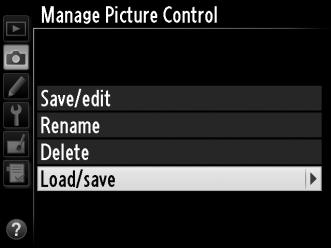 J Κοινή Χρήση Προσαρμοσμένων Picture Control Τα προσαρμοσμένα Picture Control, που δημιουργούνται χρησιμοποιώντας το βοηθητικό πρόγραμμα Picture Control που είναι δαθέσιμο με το ViewNX 2 ή ένα