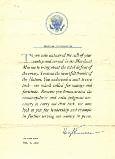 Δαχτυλογραφημένη επιστολή προς τον Κυβερνήτη του πλοίου "Ασπίδος" για την αποστολή ονομαστικού καταλόγου των επιβαινόντων για απονομή μεταλλίων. Αθήναι, 16 Απριλίου 1914.