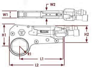 LP SERIES LP series: Low Profile Hydraulic Torque Wrenches For bolting applications that require powerful performance in tight spaces, Titan s LP Series hydraulic torque wrench gets the job done