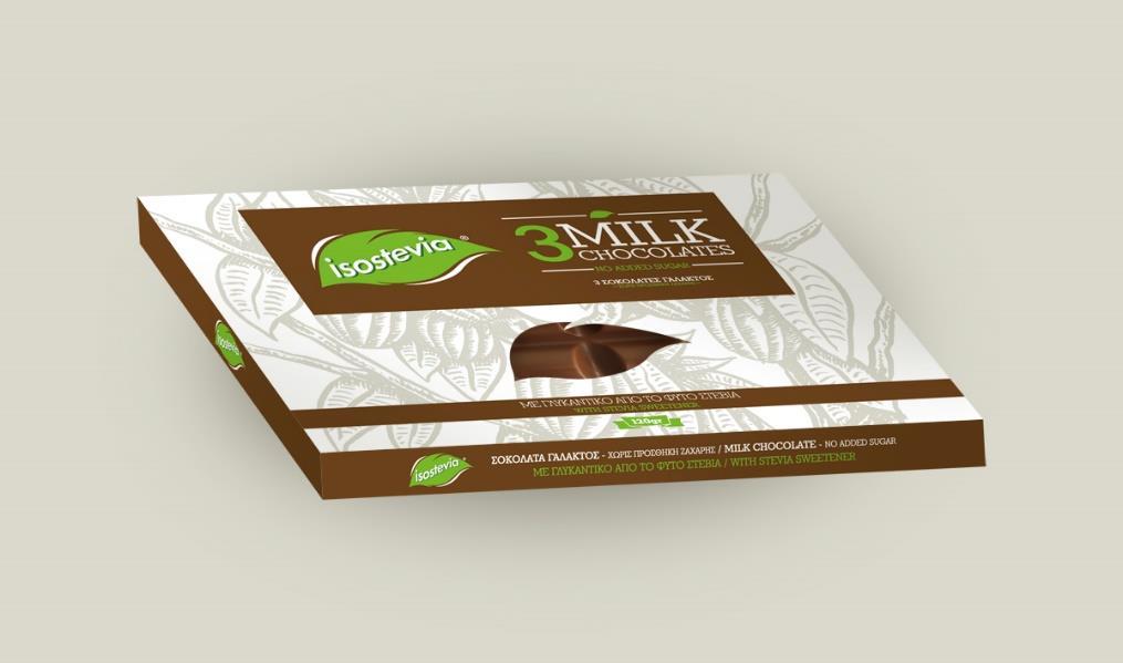Σοκολάτες isostevia Premium Σοκολάτα υγείας και γάλακτος. Premium προϊόν.