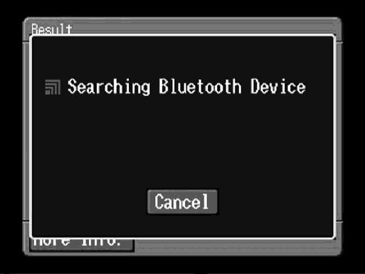 Συνοπτική περιγραφή της ασύρµατης τεχνολογίας Bluetooth (4) Αγγίξτε το [Select]. Εµφανίζεται ο κατάλογος των συσκευών Bluetooth.