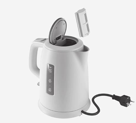 Cleaning G 1. Before cleaning, always unplug the appliance. Never rinse or immerse the kettle or base unit in water. Just wipe with a damp cloth, using no abrasive detergents.