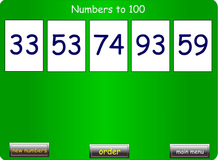 Τα παιδιά καλούνται να τοποθετήσουν τους αριθμούς στη σειρά αρχίζοντας από το μικρότερο. 2.