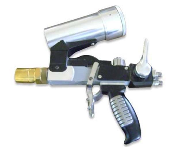Πιστόλι ψεκασμού κονιάματος γενικού τύπου Ανάλογα με τις απαιτήσεις που επιβάλλονται για το υπόστρωμα, εφαρμόζεται ψεκασμός με αέρια με χρήση κονιάματος εν ψυχρό ή εν θερμώ.