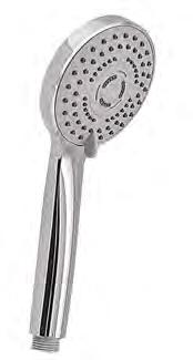 anticalcare in ABS, Ø 110 mm EN_ 3 jets ABS hand shower anti-limestone Ø 110 mm FR_ Douchette 3 jets ABS anti-calcaire ø 110 mm