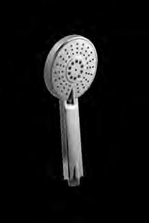 ABS, Ø 105 mm, risparmio acqua EN_ 2 jets ABS hand shower anti-limestone Ø 105 mm water saving FR_ Douchette 2 jets ABS