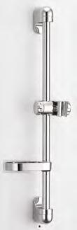 SLIDING BARS SB001 IT_ Saliscendi cm.59,5, tubo Ø 25 mm S/S 304, supporti tondi in ABS fissi, scorrevole in ABS EN_ Sliding bar cm.