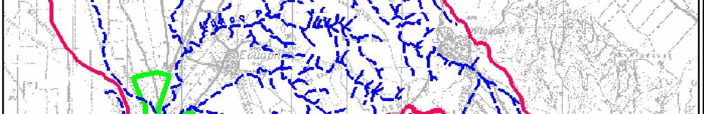 Υδρογραφία και λεκάνες απορροής περιοχής Πολίχνης Πηγή: Προκαταρκτική Μελέτη Γεωλογικής