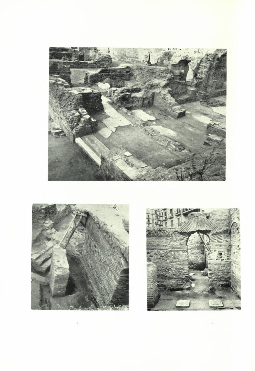 ΠΙΝΑΞ 340 ΧΡΟΝΙΚΑ Α.Δ. 21 (1966) Θεσσαλονίκη. Ανακτορικόν σύμπλεγμα Γαλερίου: α. Τά διαμερίσματα Α. τής εισόδου, β.