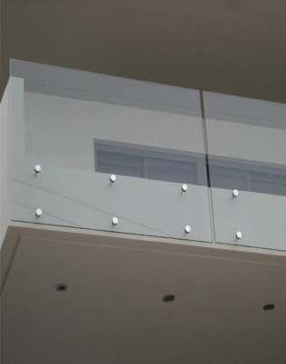 The hanging glass parapets are considered to be the breakthrough solution of the market.