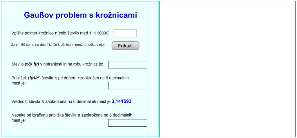 5 Ra unalni²ka programa Ra unalni²ka programa Gauÿov problem s kroºnicami in Pickov izrek sta narejena s pomo jo programa Adobe Flash Professional CS5.5 in programskega jezika ActionScript 3.0.