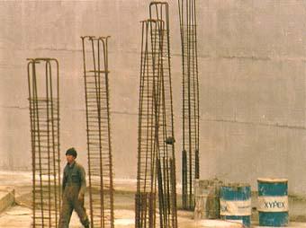 Izgradnja rezervoara od armiranog betona (u Rakovici) dimenzija 24,55x36,75x6,5 m Ostali materijali od kojih se takođe grade rezervoari su fiberglas,