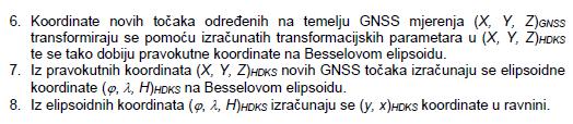9. Transformacija koordinata točaka iz ETRS89 (GRS80) u HDKS (Bessel)