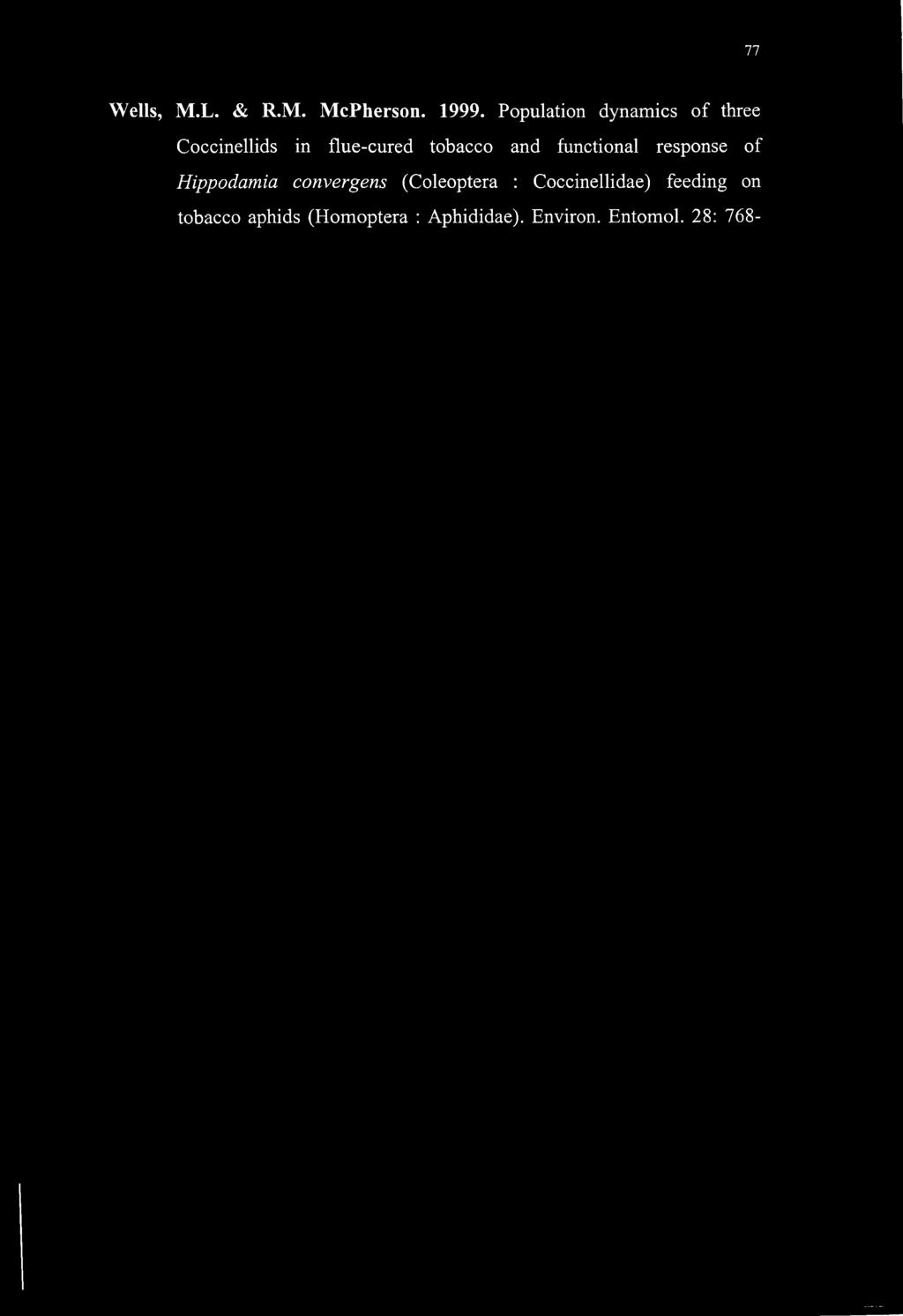 77 Wells, M.L. & R.M. McPherson. 1999.