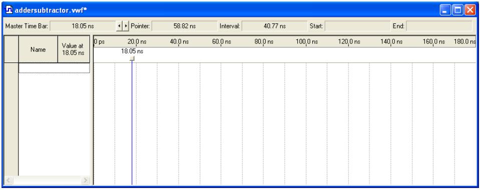 Quartus II Waveform Editor(3) Το Waveform Editor παράκυρο φαίνεται ςτο ςχιμα. Αποκθκεφςτε το αρχείο.