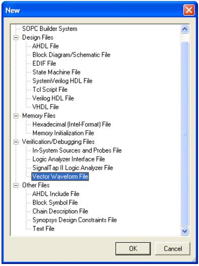 Quartus II Waveform Editor(2) Ανοίξτε το Waveform Editor window επιλζγοντασ File >