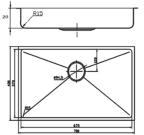 80cm 700x400mm 670x370mm Μονό * Διαθέσιμος σε 59 χρώματα 3 430,08 533,00 4 495,12 614,00 SOLID SURFACE