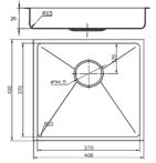 Νεροχύτης Solid Surface με Ανοξείδωτη βάση 40x40cm 1 352,03 437,00 2 364,23 452,00 Σιφόνι 60cm