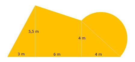 S73. Calcule a área e o perímetro da figura: S74. Calcule a área e o perímetro da figura: S75. Calcule a superficie e o volume dun tetraedro que ten unha aresta de 2 metros. S76.