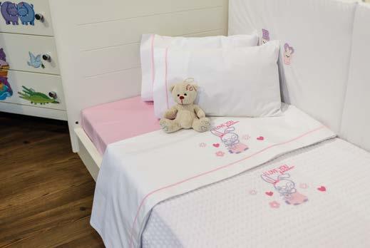 Bebé με κέντημα // cod: 3037 ποιότητα: cotton 100% percale 200tc σετ σεντόνια 3