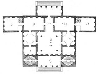 Andrea Palladio Villa Cornaro Η τελειότητα των αναλογιών - (Vitruvian) δωμάτιο 3-5, κεντρικό τετράγωνο 6χ(3-5), 6 και 10 βρίσκουν αναλογίες στο