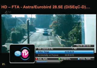 2E: «Deluxe Music (12246V, 27500, 3/4, DVB-S, QPSK), Viva Germany (11973V, 27500, 3/4, DVB-S, QPSK ), Yavido (12149H, 27500, 3/4, DVB-S, QPSK), GO TV (12663H, 22000, 5/6, DVB-S, QPSK)» 4) Eurobird 28.