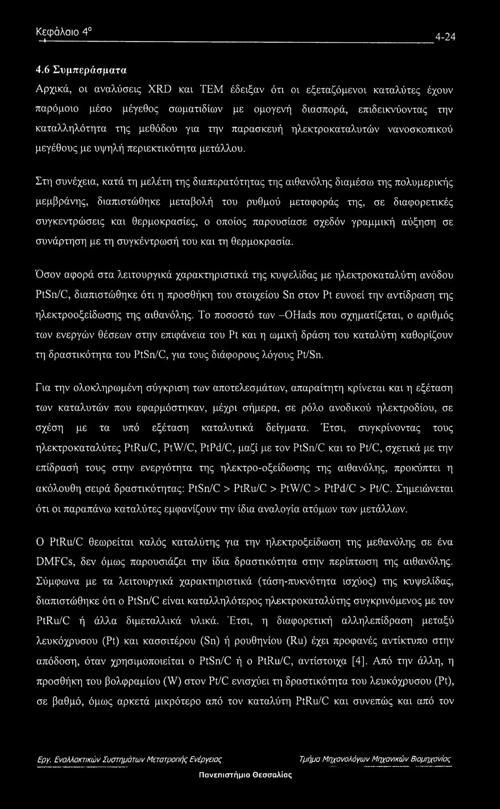 παρασκευή ηλεκτροκαταλυτών νανοσκοπικού μεγέθους με υψηλή περιεκτικότητα μετάλλου.