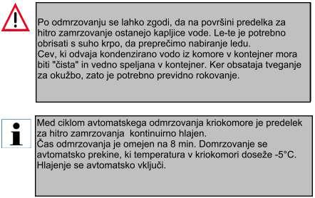 Za nastavitev debeline sekcij izberi gumb (1). Debelino sekcij je mogoče nastaviti v območju od 1μm do 60μm v naslednjih korakih: od 0-10 μm v korakih po 1-μm, od 0-60 μm v korakih po 5-μm.